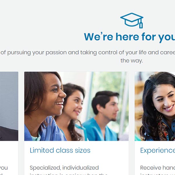 Brightwood College AMP Landing Page